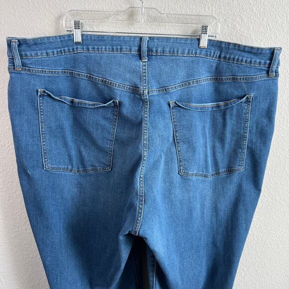 Old Navy Jeans Women's 28 Short Plus Size High Rise Loose Straight Leg Relaxed - Picture 4 of 6